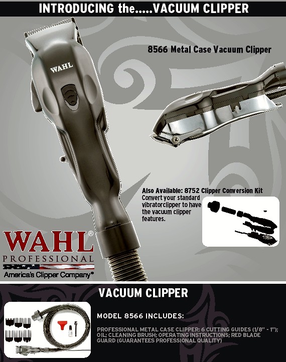 barber clippers with vacuum